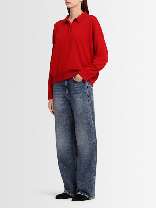 Annagreta Editta wool knit polo