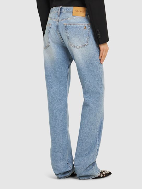 The Attico Glossy coated denim straight jeans 3 The Attico Glossy coated denim straight jeans
