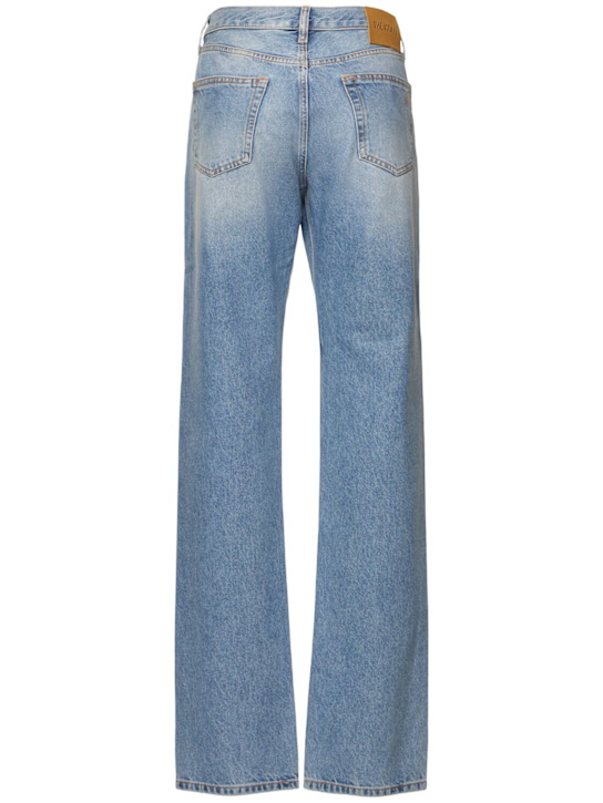 The Attico Glossy coated denim straight jeans 4 The Attico Glossy coated denim straight jeans