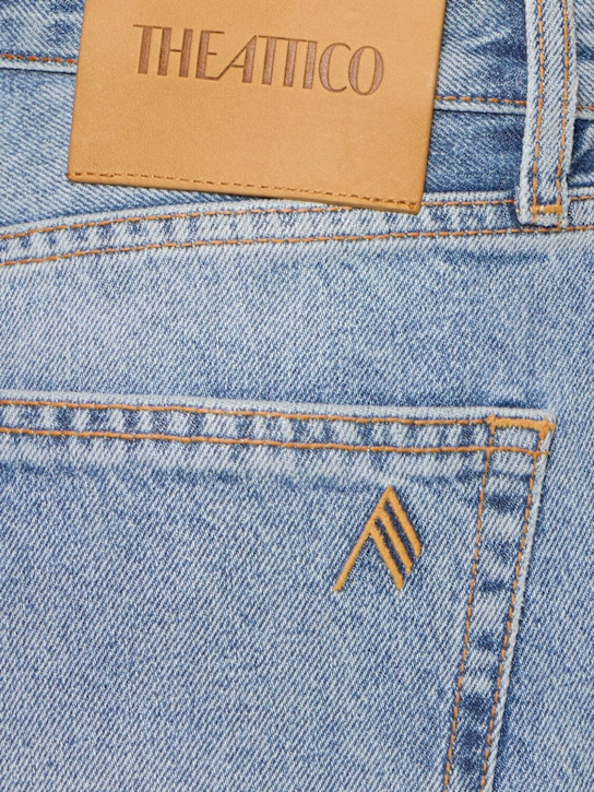 The Attico Glossy coated denim straight jeans 5 The Attico Glossy coated denim straight jeans