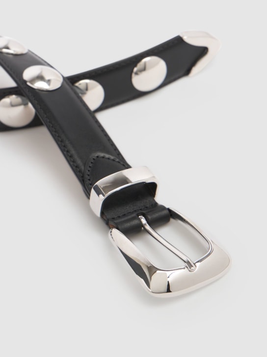 Khaite 3cm Benny leather & studs belt 3 Khaite 3cm Benny leather & studs belt