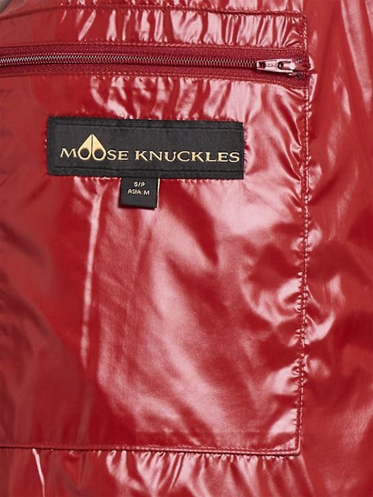 Moose Knuckles Moonstone Gold patent down jacket