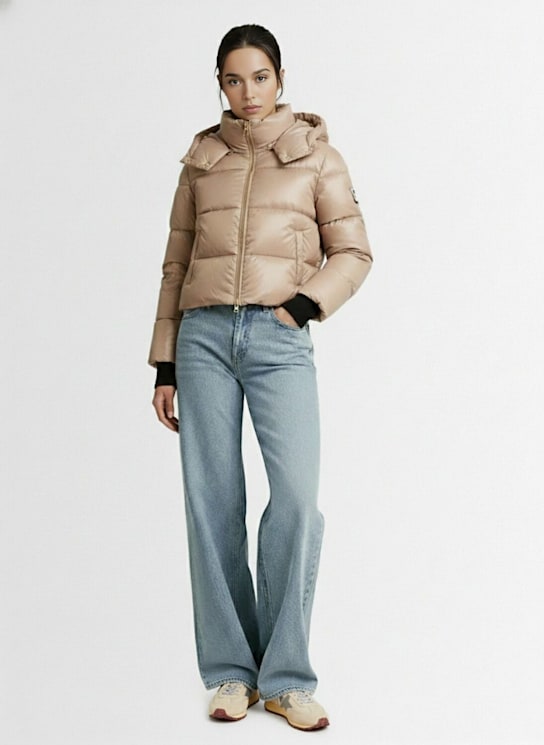 Moose Knuckles Moonstone Gold patent down jacket