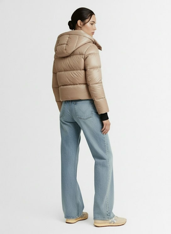 Moose Knuckles Moonstone Gold patent down jacket