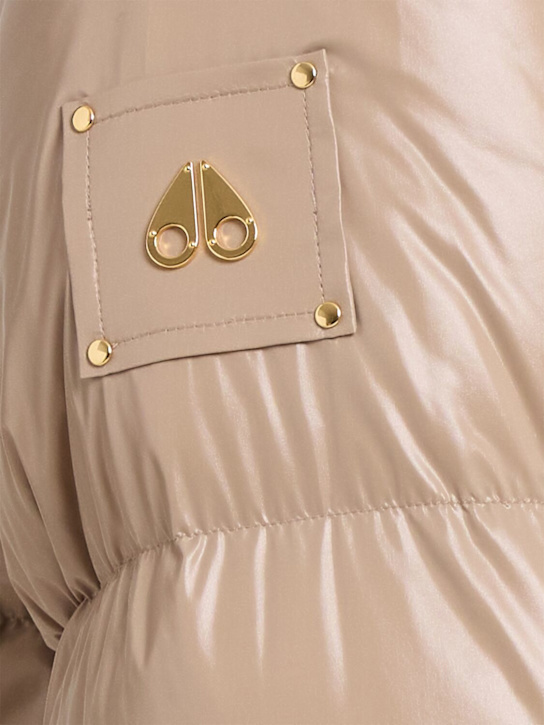 Moose Knuckles Moonstone Gold patent down jacket