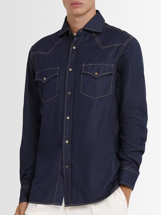 Brunello Cucinelli Western cotton denim shirt 3 Brunello Cucinelli Western cotton denim shirt