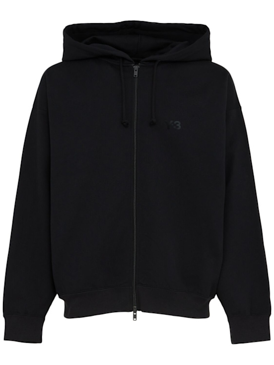 Y-3 Cotton blend zip hoodie