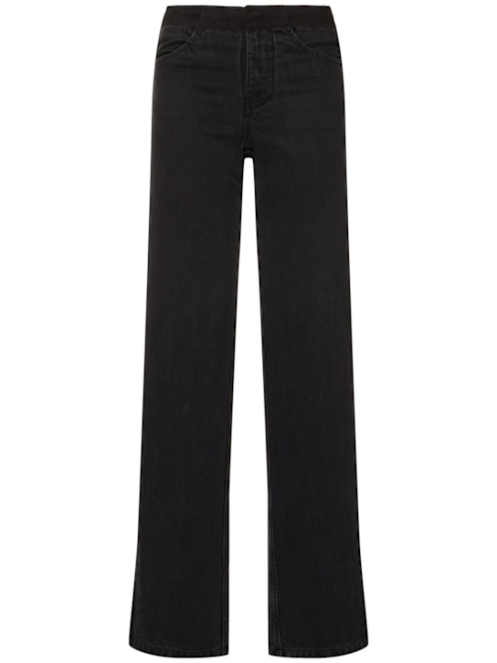 Christopher Esber Deconstructed high rise denim wide jeans