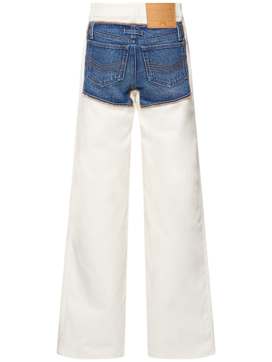 Jean Paul Gaultier Petit Grand trompe l'oeil wide jeans 4 Jean Paul Gaultier Petit Grand trompe l'oeil wide jeans