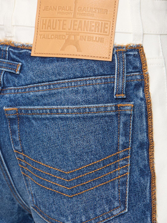 Jean Paul Gaultier Petit Grand trompe l'oeil wide jeans 5 Jean Paul Gaultier Petit Grand trompe l'oeil wide jeans