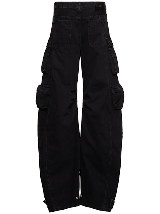 The Attico Fern low rise wide denim cargo jeans 4 The Attico Fern low rise wide denim cargo jeans