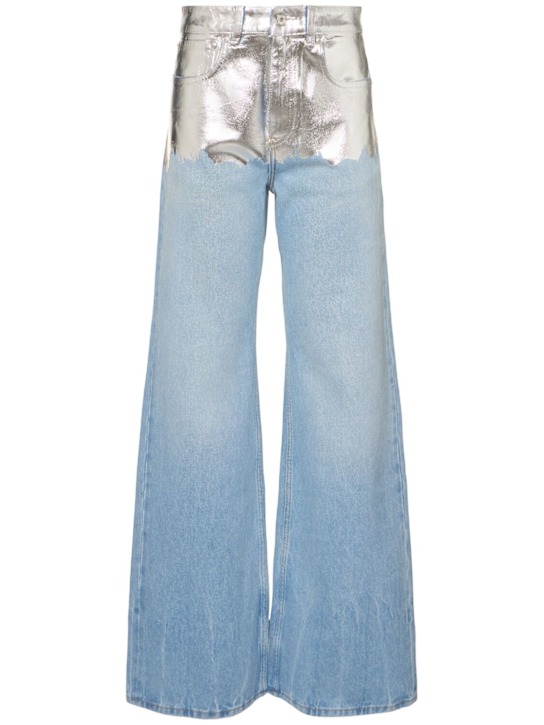 Rabanne Embellished high rise straight jeans