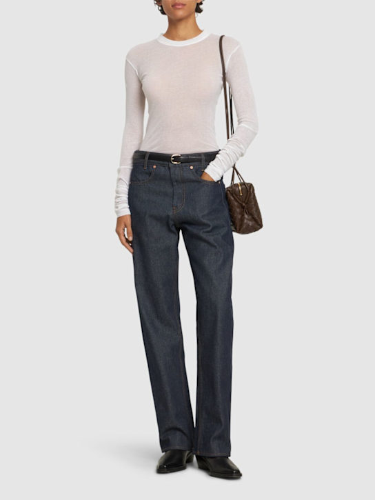 Bite Studios Curved mid rise boyfriend jeans