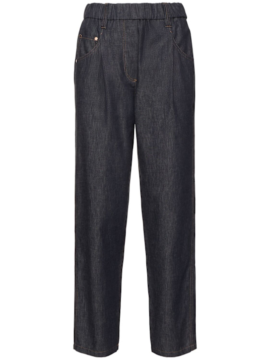 Brunello Cucinelli No-fade mid rise straight pants