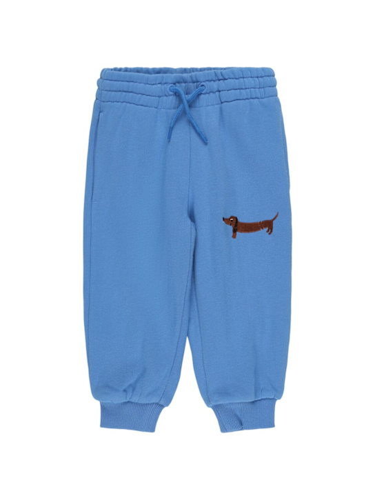 Mini Rodini Dog embroidery organic cotton sweatpants