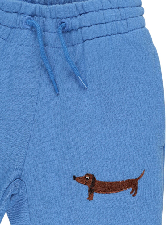 Mini Rodini Dog embroidery organic cotton sweatpants
