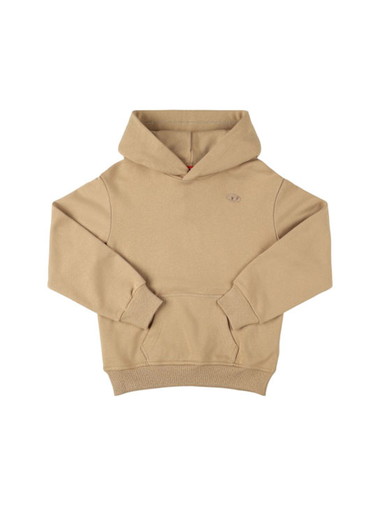 Diesel Kids Hooded cotton sweatshirt w/logo
