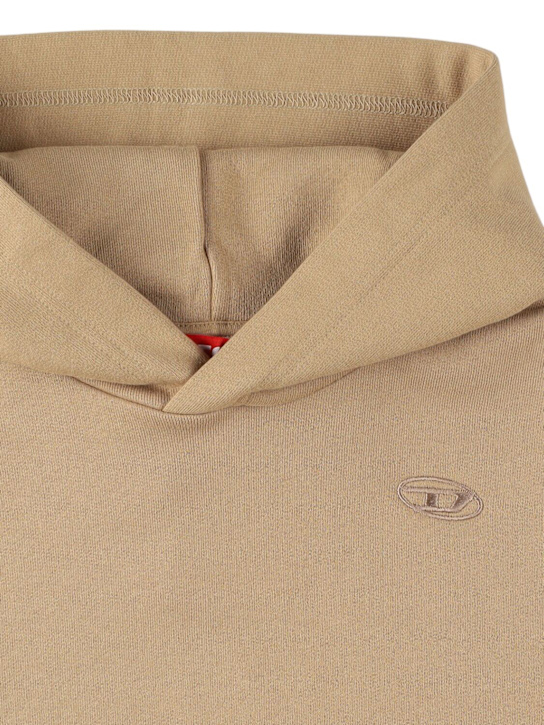 Diesel Kids Hooded cotton sweatshirt w/logo