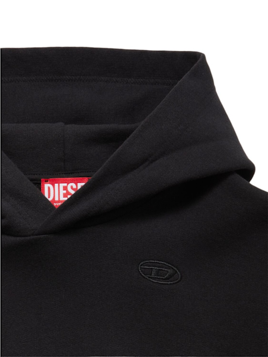 Diesel Kids Hooded cotton sweatshirt w/logo