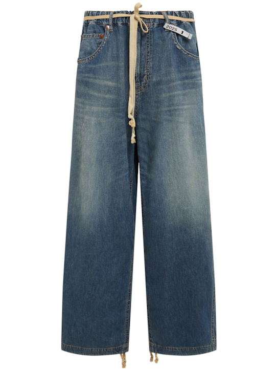 Mihara Yasuhiro Drawstring wide-leg denim jeans