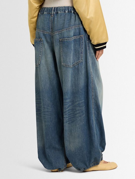 Mihara Yasuhiro Drawstring wide-leg denim jeans 3 Mihara Yasuhiro Drawstring wide-leg denim jeans