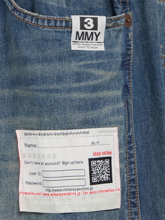 Mihara Yasuhiro Drawstring wide-leg denim jeans 5 Mihara Yasuhiro Drawstring wide-leg denim jeans
