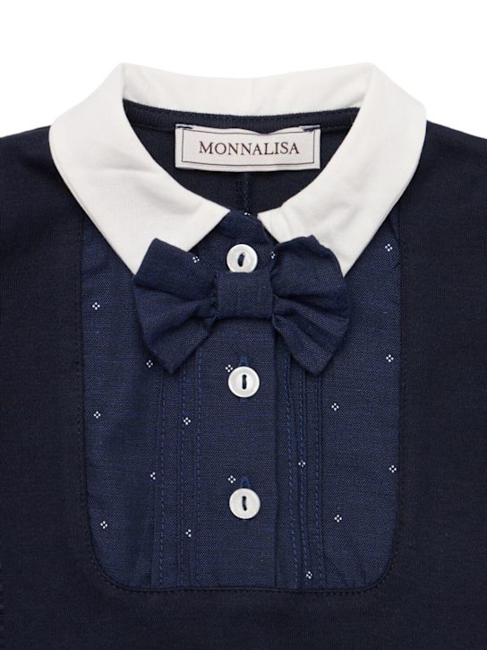 Monnalisa Cotton interlock romper & hat