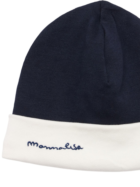 Monnalisa Cotton interlock romper & hat 4 Monnalisa Cotton interlock romper & hat