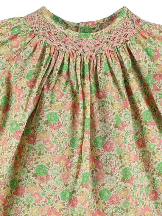 Bonpoint Floral printed cotton shirt