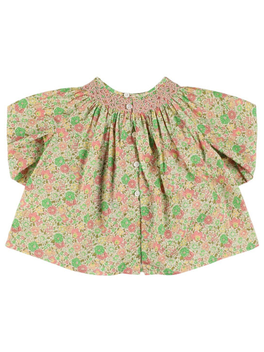 Bonpoint Floral printed cotton shirt