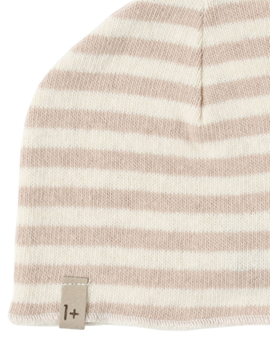 1 + IN THE FAMILY Striped cotton blend beanie