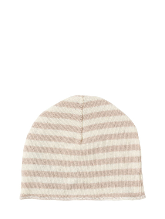 1 + IN THE FAMILY Striped cotton blend beanie 3 1 + IN THE FAMILY Striped cotton blend beanie