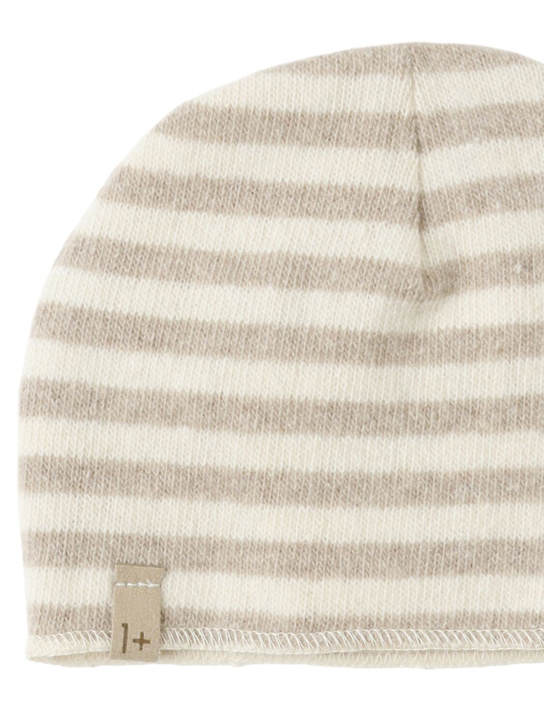 1 + IN THE FAMILY Striped cotton blend beanie 5 1 + IN THE FAMILY Striped cotton blend beanie