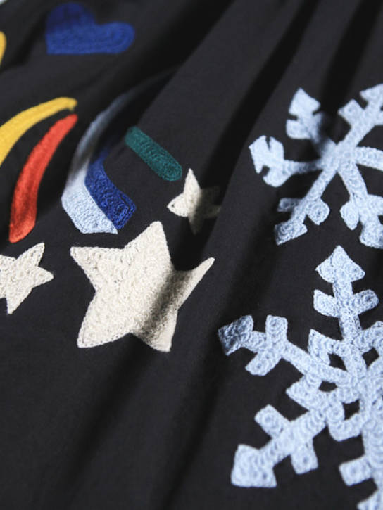 Molo Embroidered organic cotton skirt