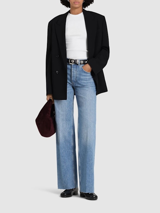 ANINE BING Hugh high rise straight jeans