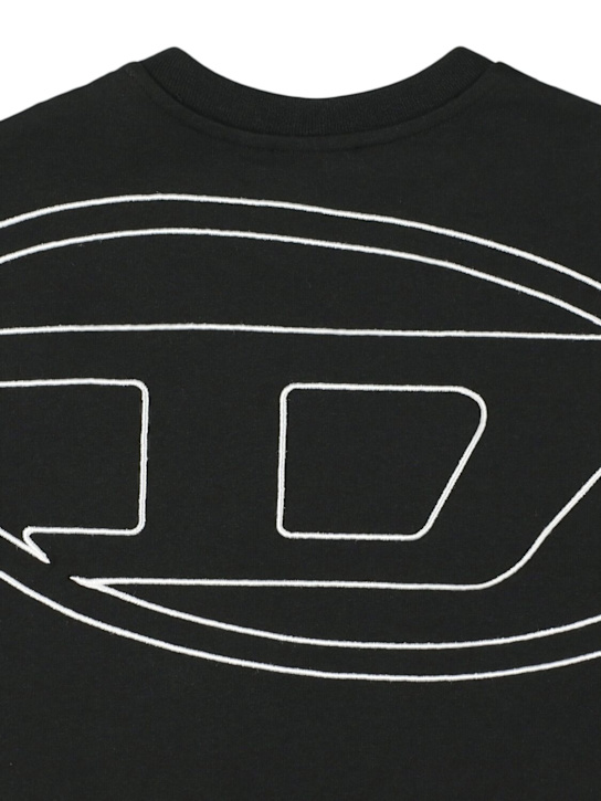 Diesel Kids Embroidered cotton jersey t-shirt