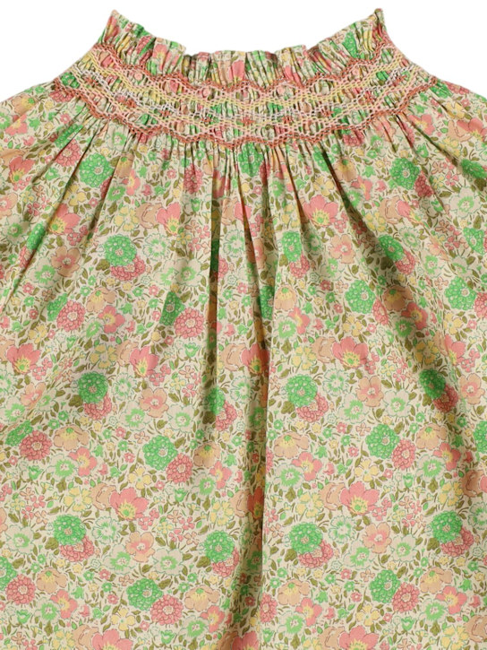 Bonpoint Floral printed cotton shirt