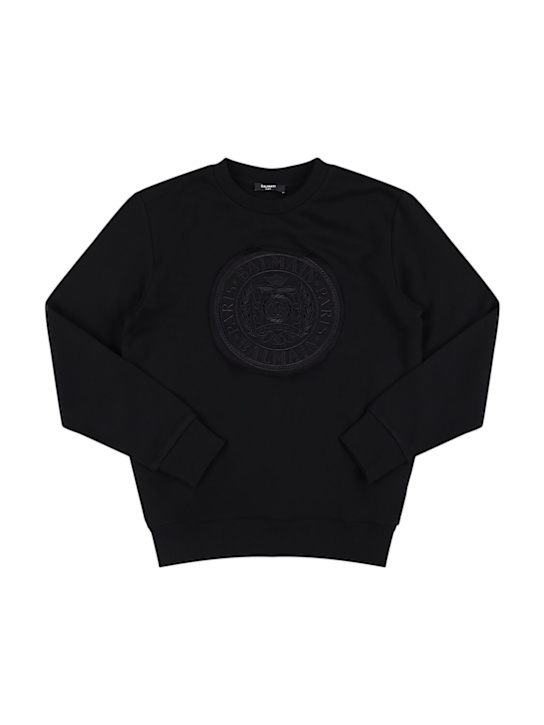 Balmain Cotton sweatshirt w/logo