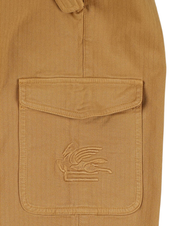 Etro Cotton blend herringbone cargo pants 3 Etro Cotton blend herringbone cargo pants