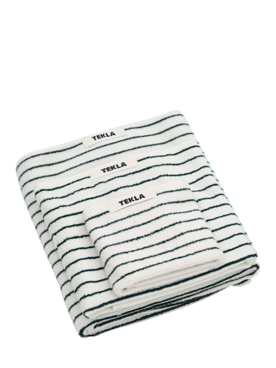 Tekla Set of 3 organic cotton towels