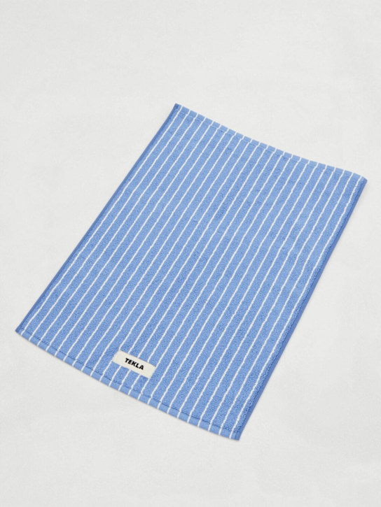 Tekla Clear Blue Stripes bath mat 3 Tekla Clear Blue Stripes bath mat