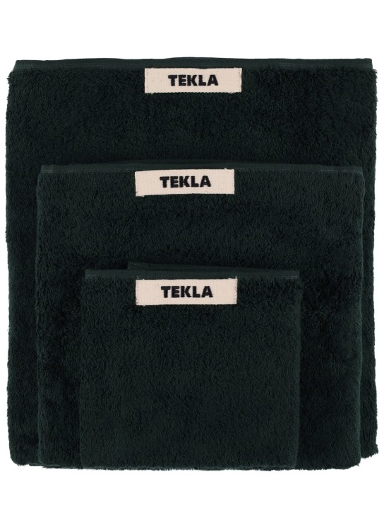 Tekla Set of 3 organic cotton towels