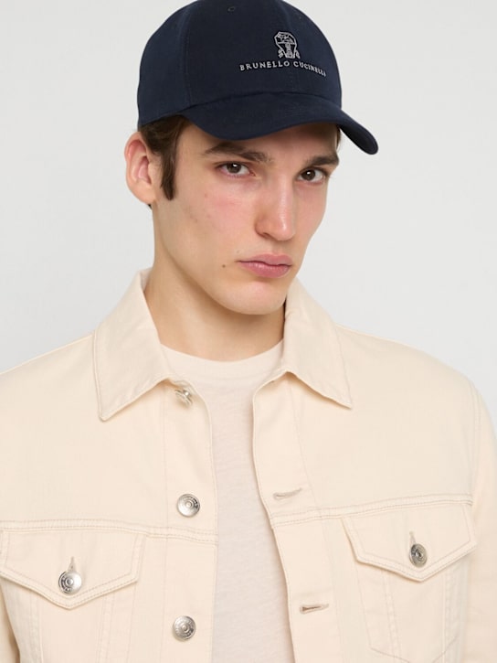 Brunello Cucinelli Cotton logo hat