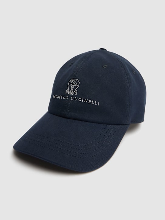 Brunello Cucinelli Cotton logo hat