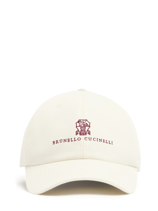 Brunello Cucinelli Cotton logo hat