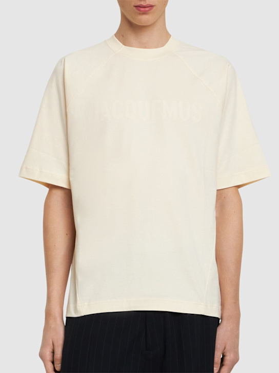 Jacquemus Le t-shirt typo jacquemus logo t-shirt