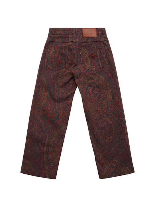 Etro Printed cotton blend denim pants 3 Etro Printed cotton blend denim pants