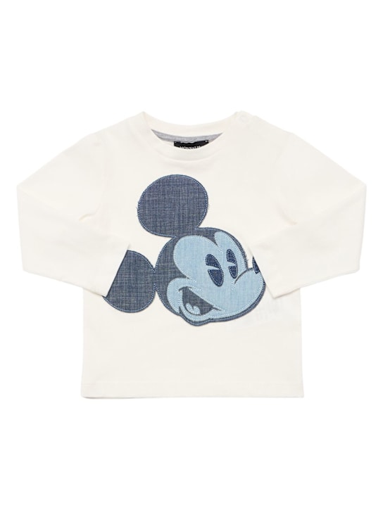 Monnalisa Mickey Mouse cotton jersey t-shirt