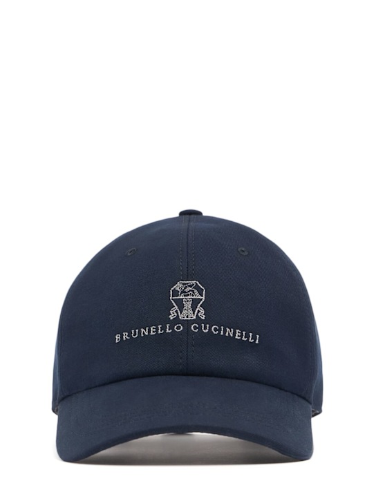 Brunello Cucinelli Cotton logo hat