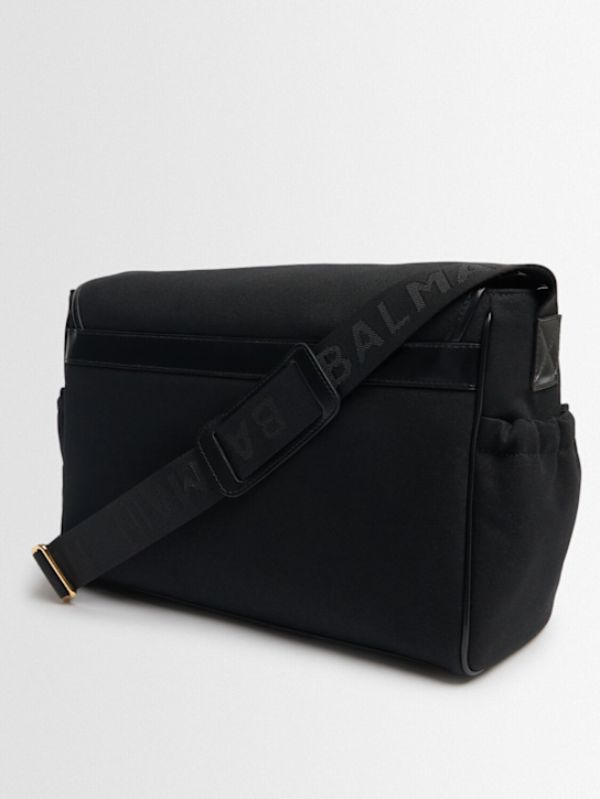 Balmain Cotton blend canvas diaper bag w/logo 9 Balmain Cotton blend canvas diaper bag w/logo